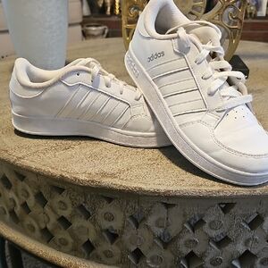 Adidas Originals Boys Kids White Athletic Shoes